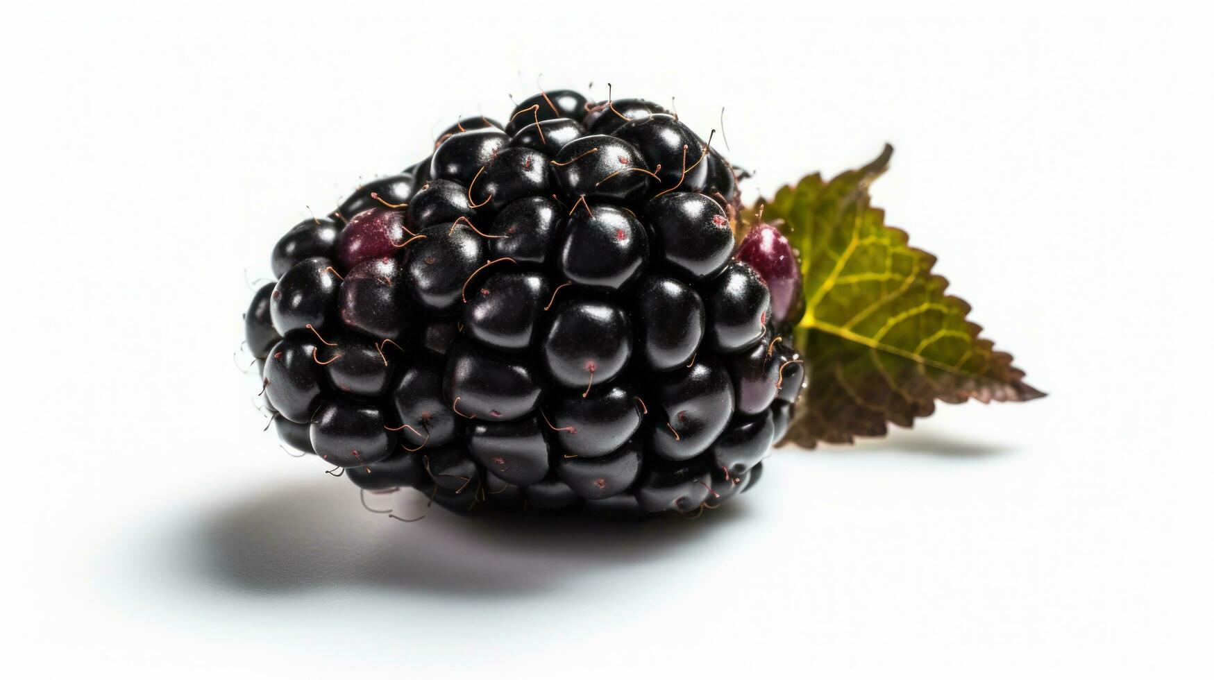 Fresh blackberry for your artwork, generative AI photo