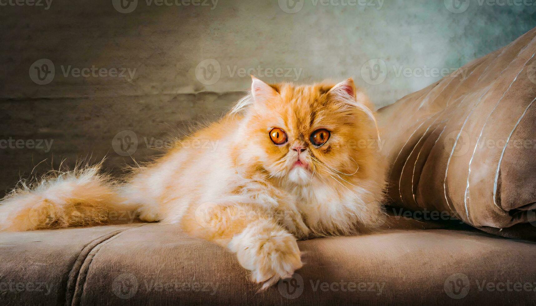 portrait persian sit on sofa photo