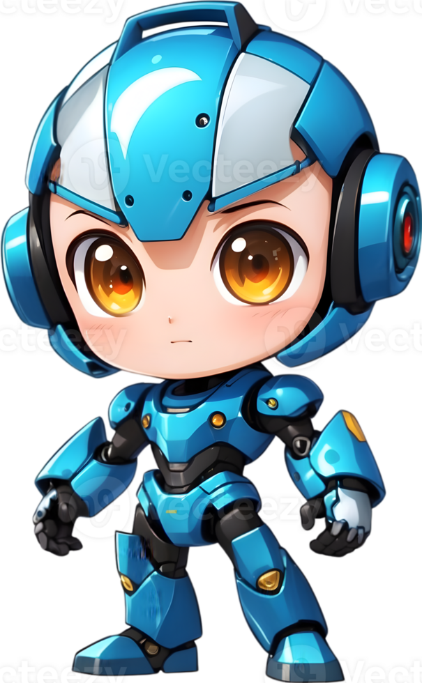 linda chico robot, adorable androide, chico robot diseño, amigable para niños robot ai generativo png