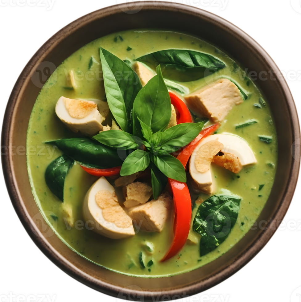 Thai food Realistic flavor  ai generative png
