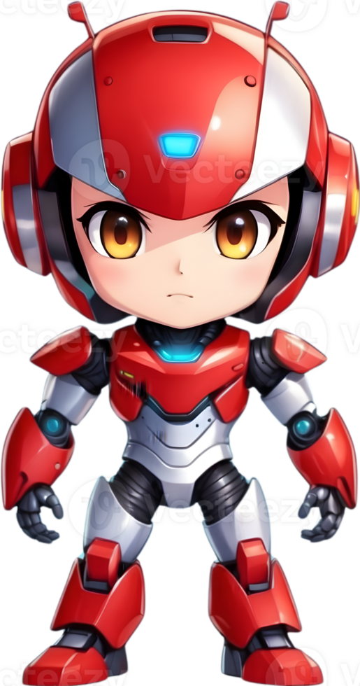 linda chico robot, adorable androide, chico robot diseño, amigable para niños robot ai generativo png