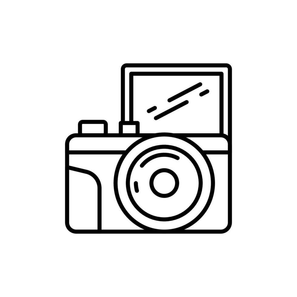 Camera icon in vector. Illustration vector