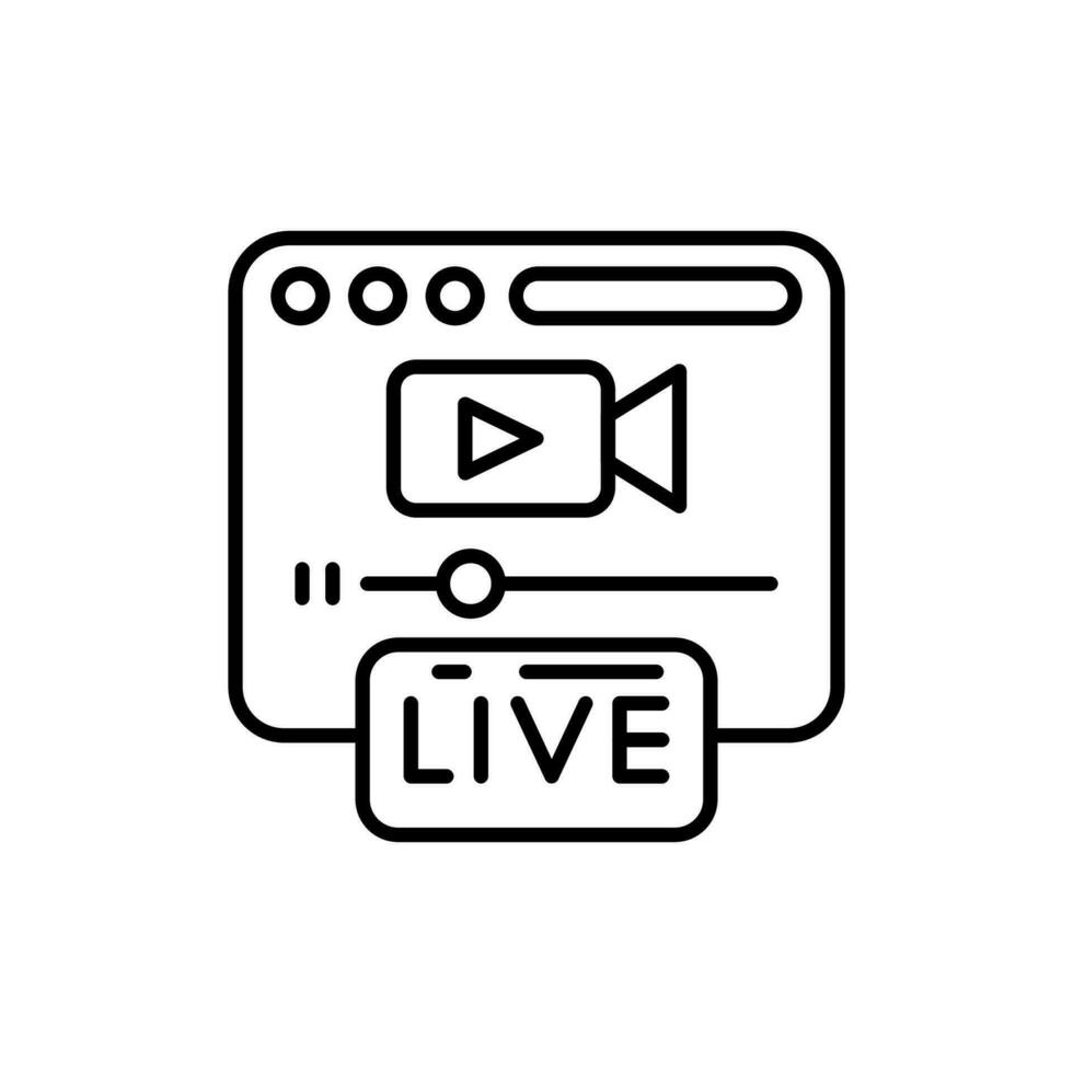 Broadcasting icon in vector. Illustration vector