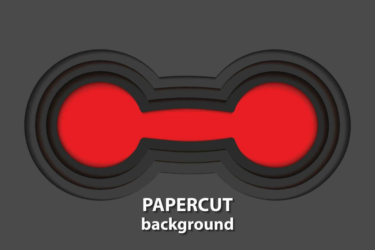 fondo vectorial con formas de corte de papel rojo y negro. Estilo de arte de papel abstracto 3d, diseño de diseño para presentaciones de negocios, volantes, carteles, impresiones, decoración, tarjetas, portada de folleto. vector