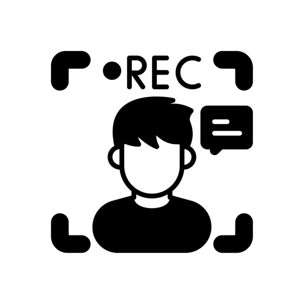 Video Recording icon in vector. Illustration vector