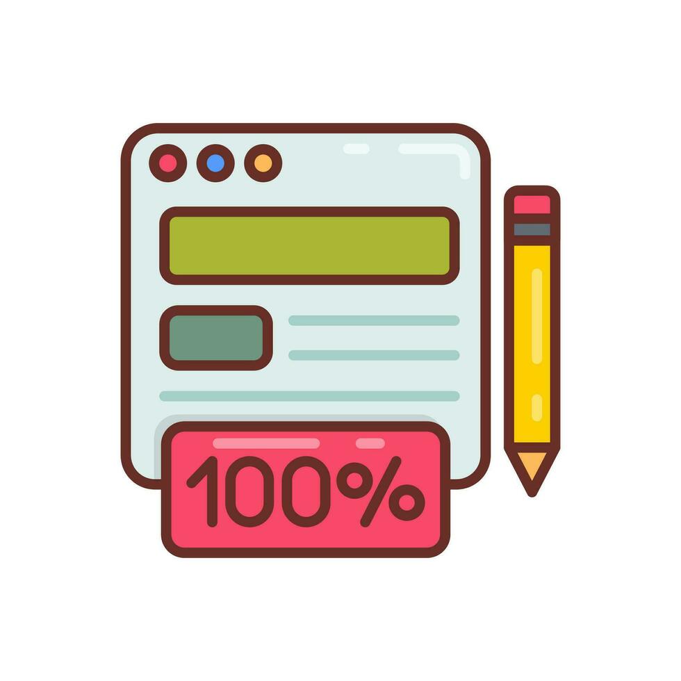 Original Content icon in vector. Illustration vector
