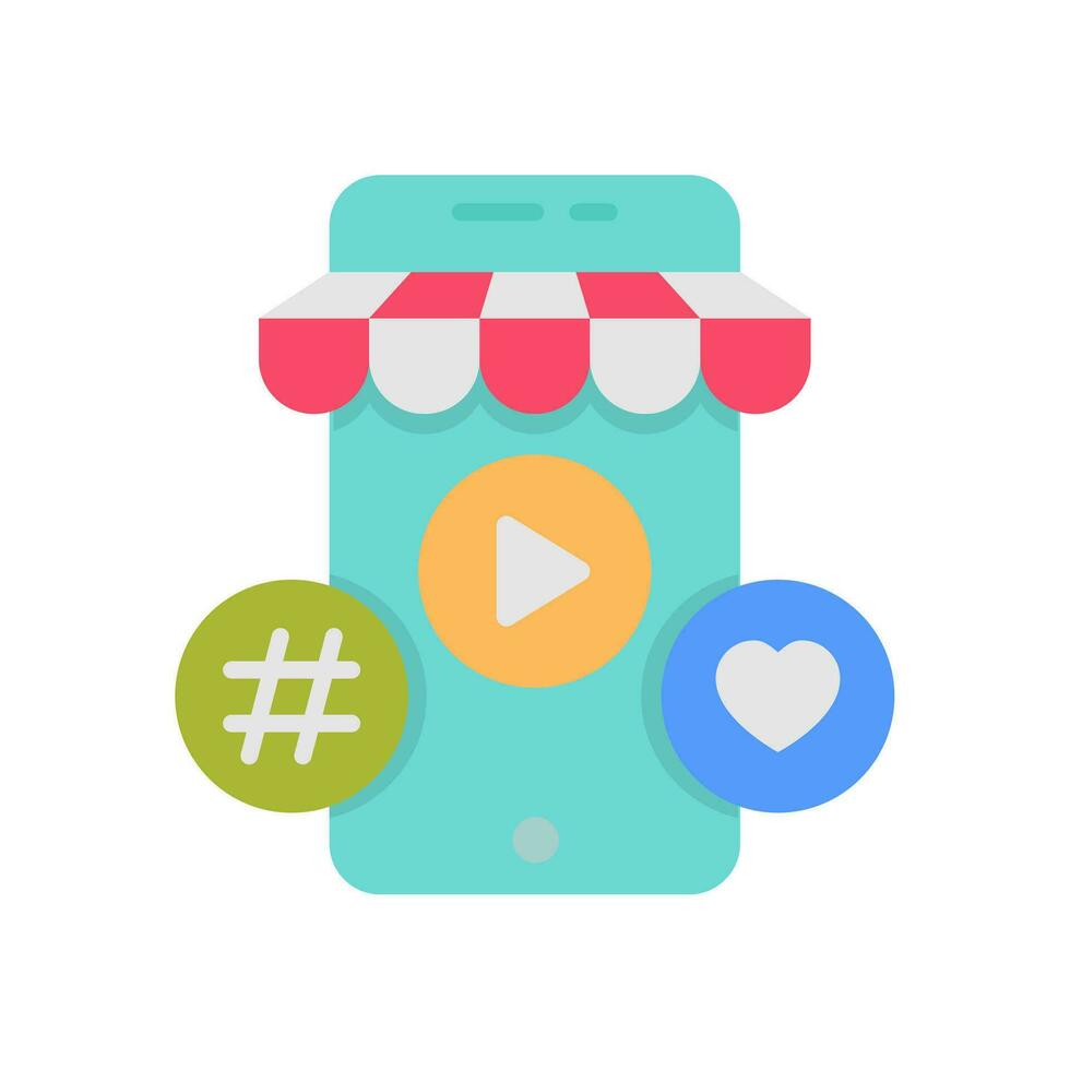 Influencer Marketplace icon in vector. Illustration vector