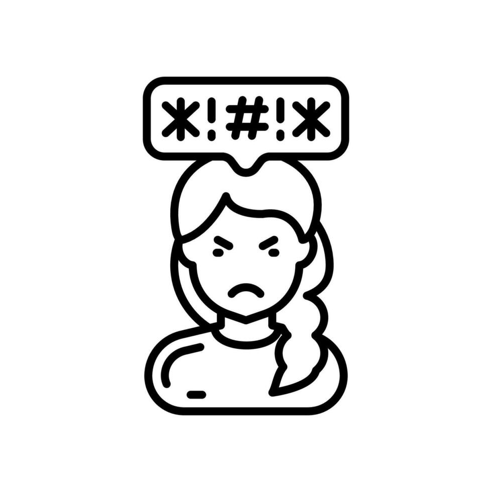 Haters icon in vector. Illustration vector