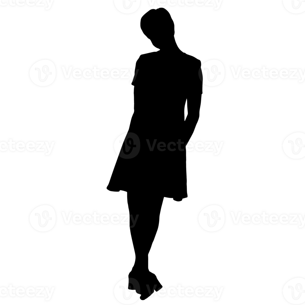 mensen silhouet overlappen. vorm en vormen. grafisch hulpbron en achtergrond. PNG