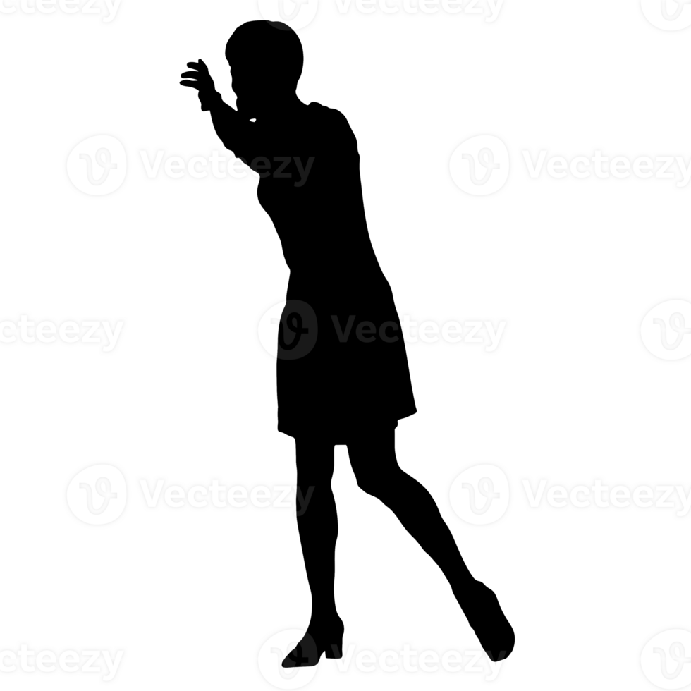 mensen silhouet overlappen. vorm en vormen. grafisch hulpbron en achtergrond. PNG