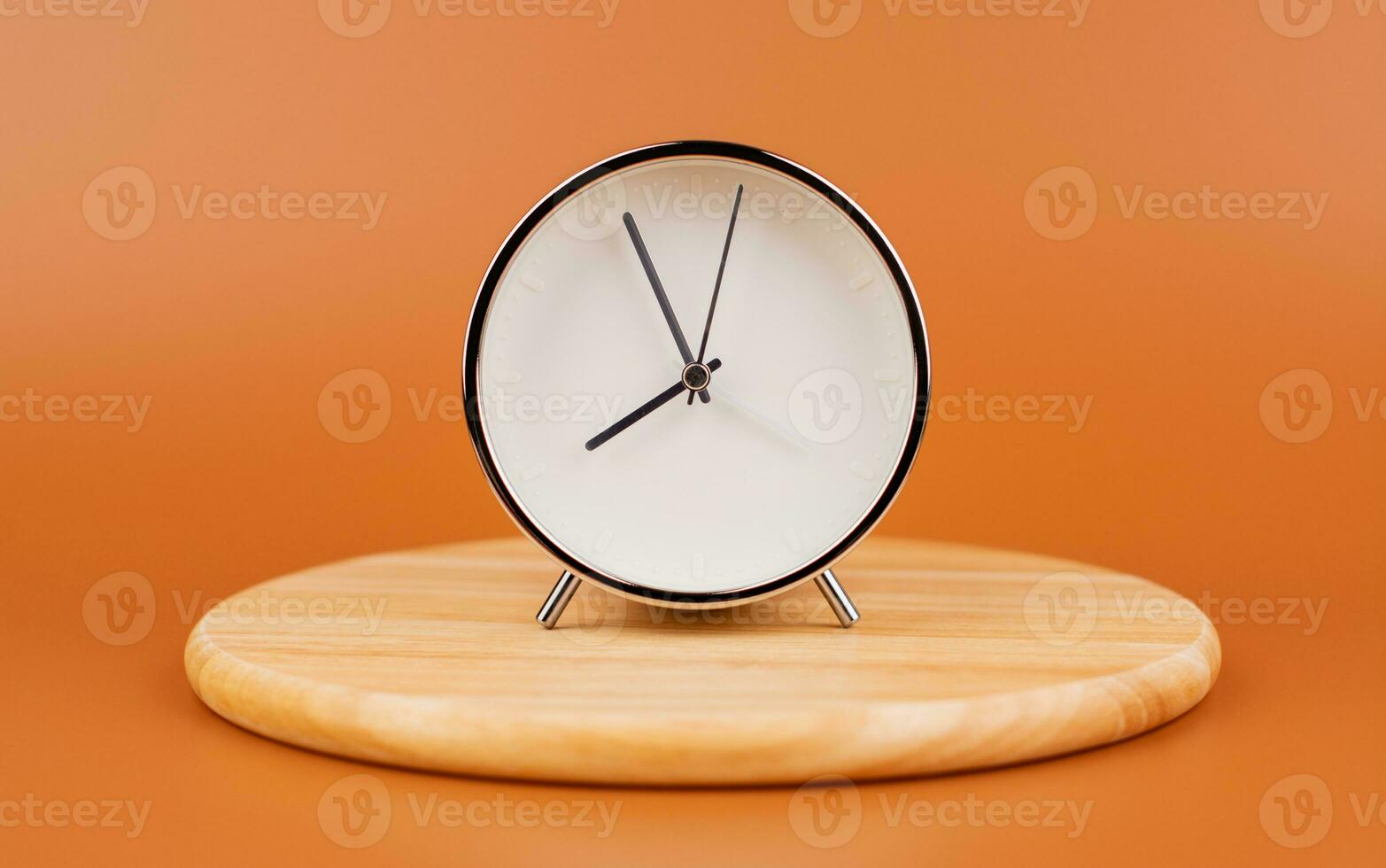 Alarm clock, time hand stops Working with time, being punctual, and paying attention to valuable time. photo