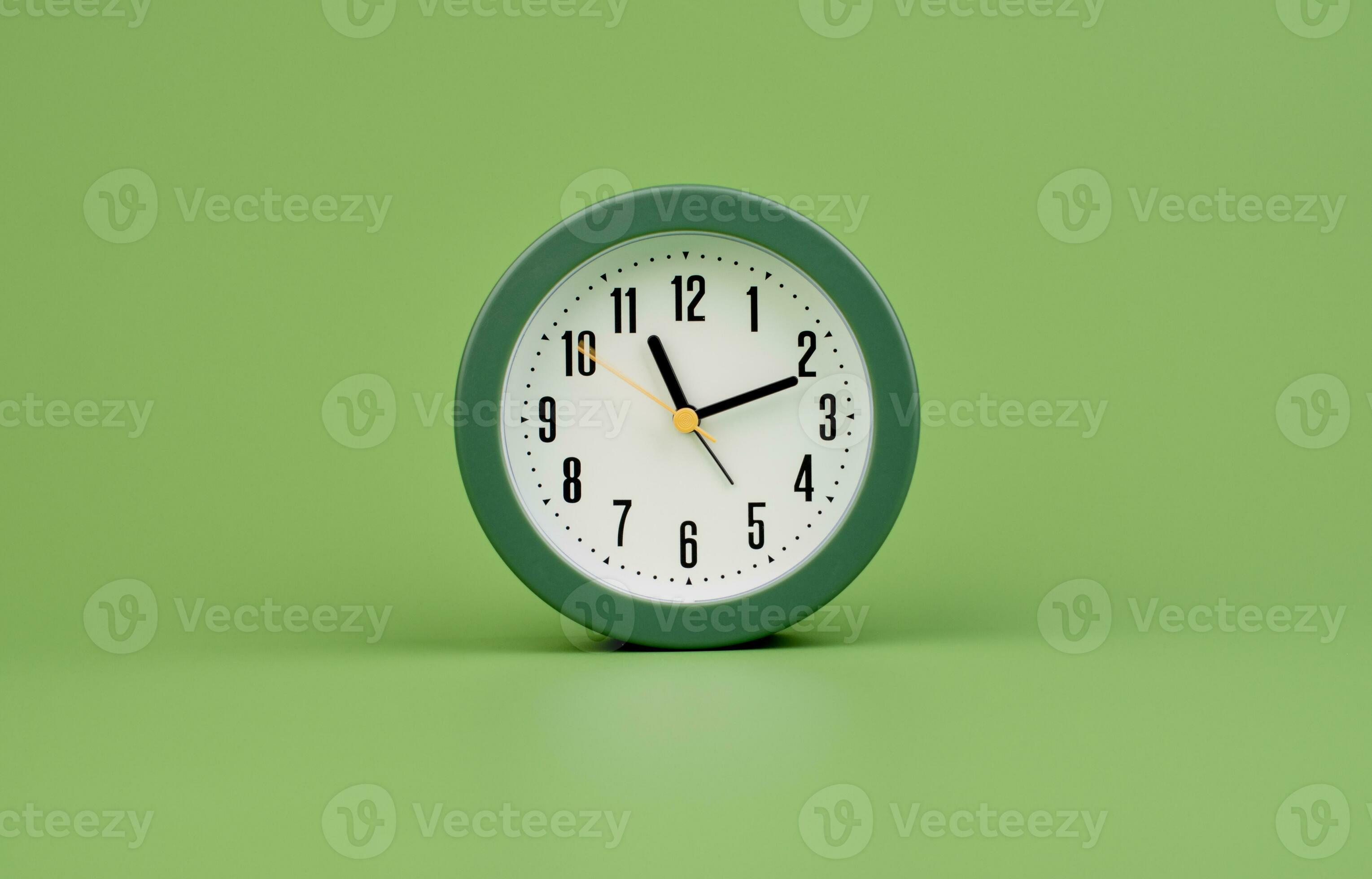 Modern alarm clock. Stop clock hands. working with time daily life Punctuality, rules of time