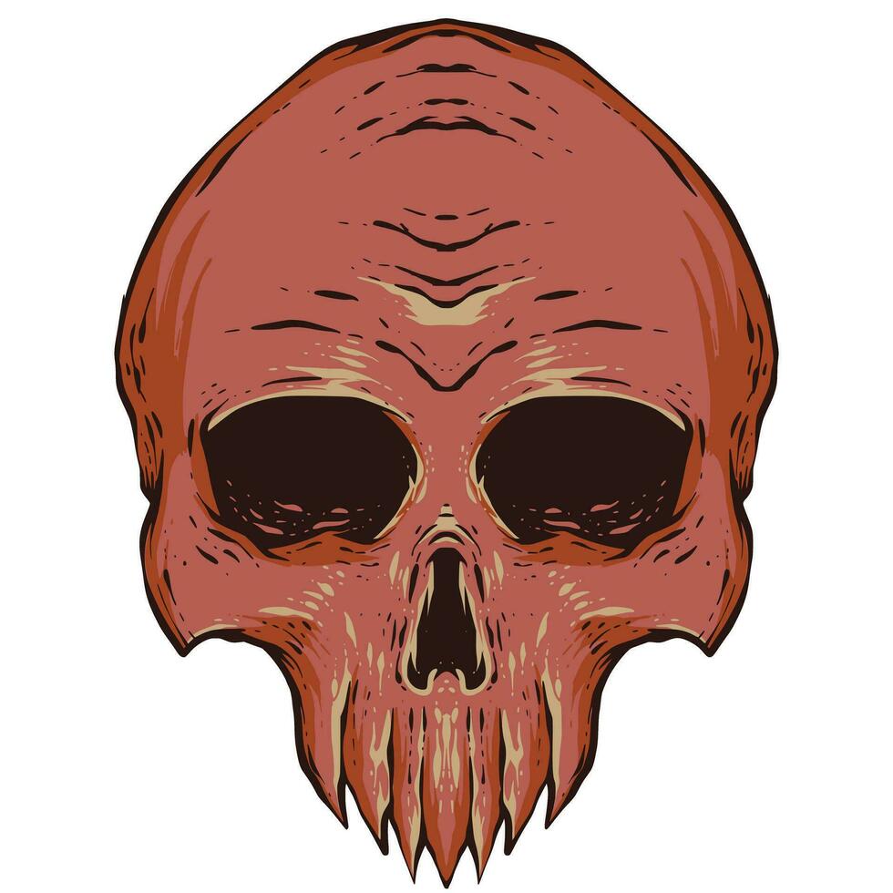 Skull Head Illustration vector