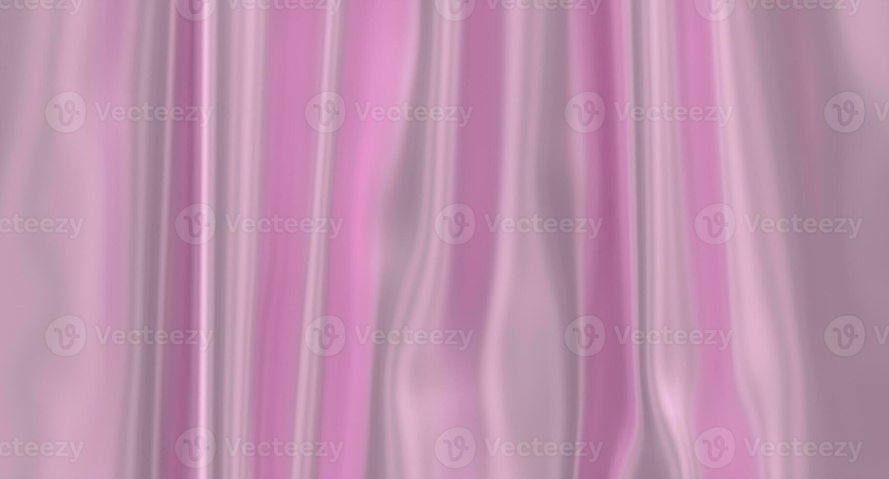 3D render folds of pink silk in full screen. Pink fabric background. Luxury pink cloth background. Close up of rippled silk fabric. 3D rendering photo