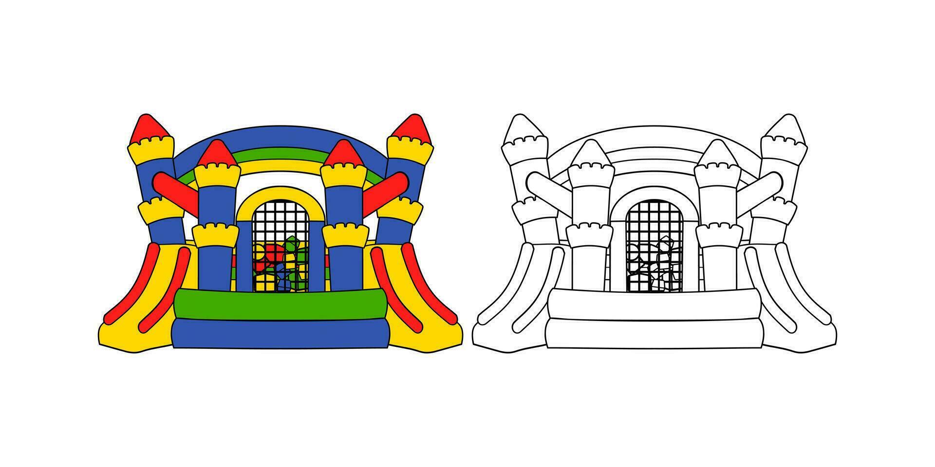 Bounce House Design Illustration vector