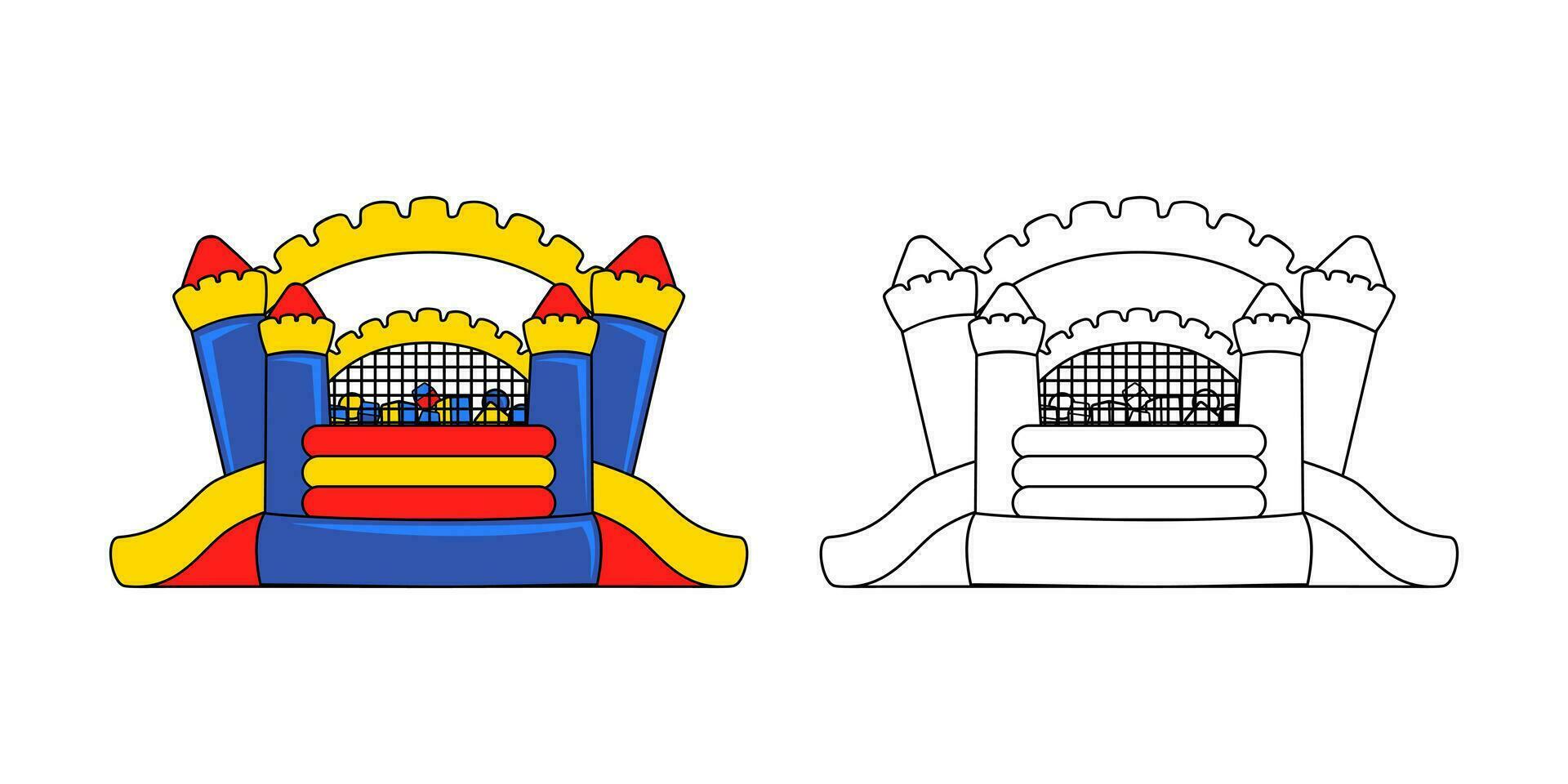 Bounce House Design Illustration vector