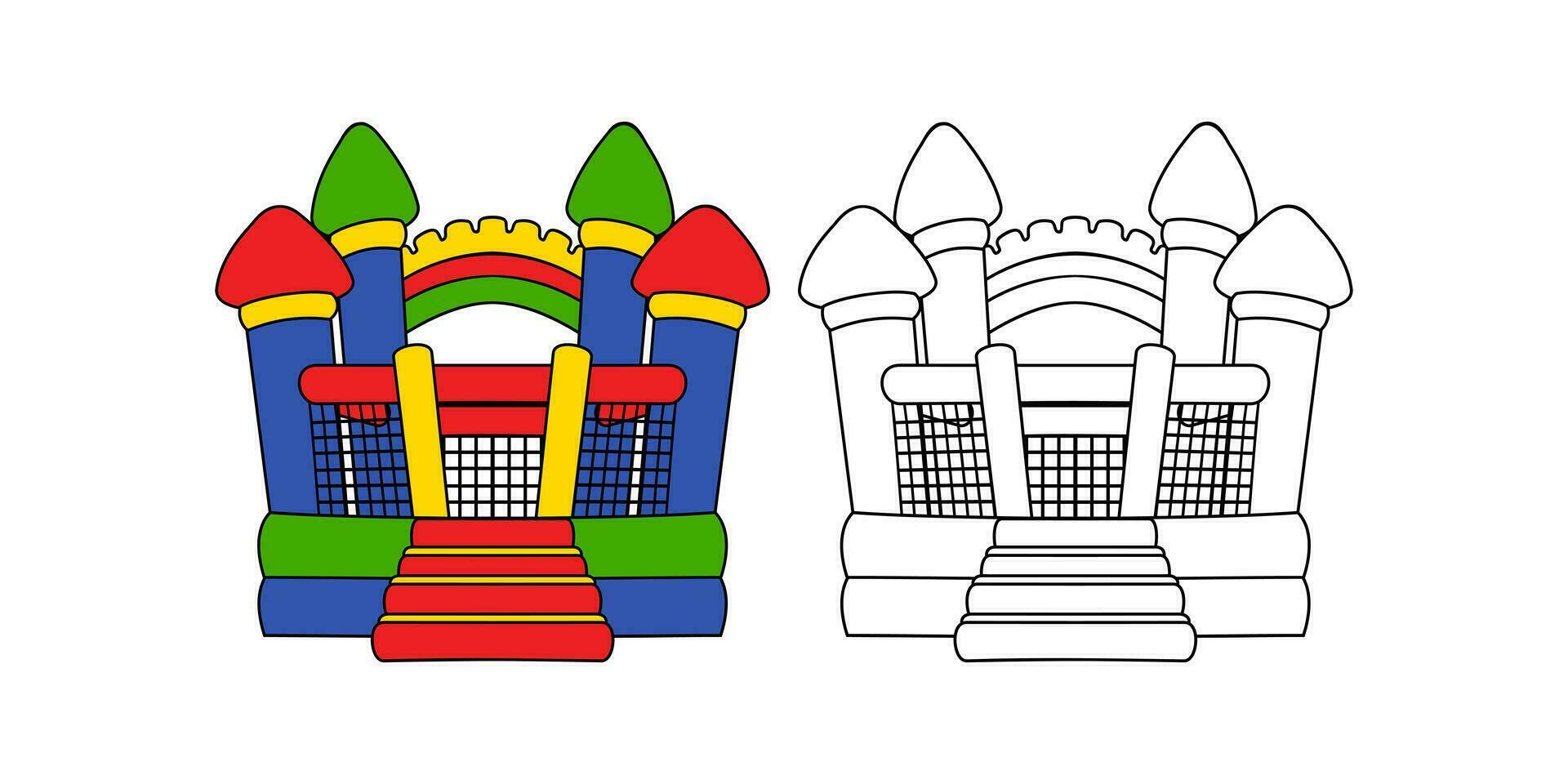 Bounce House Design Illustration vector