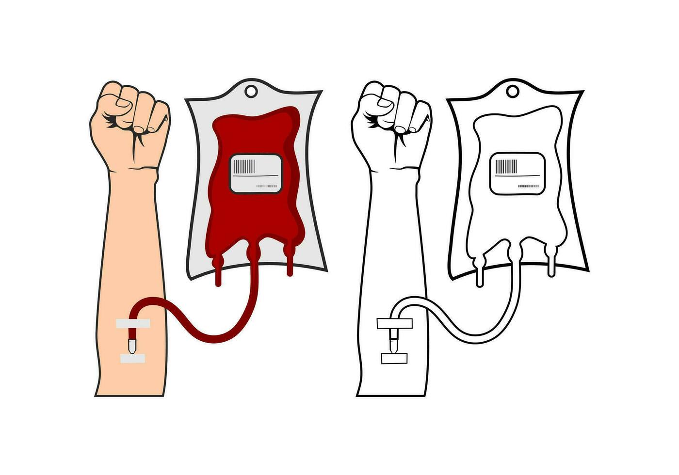 sangre donación diseño ilustración vector