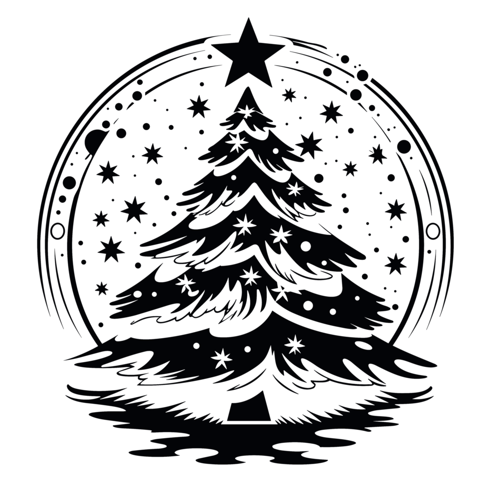 Beautiful Merry Christmas Clipart - Ai Generative png