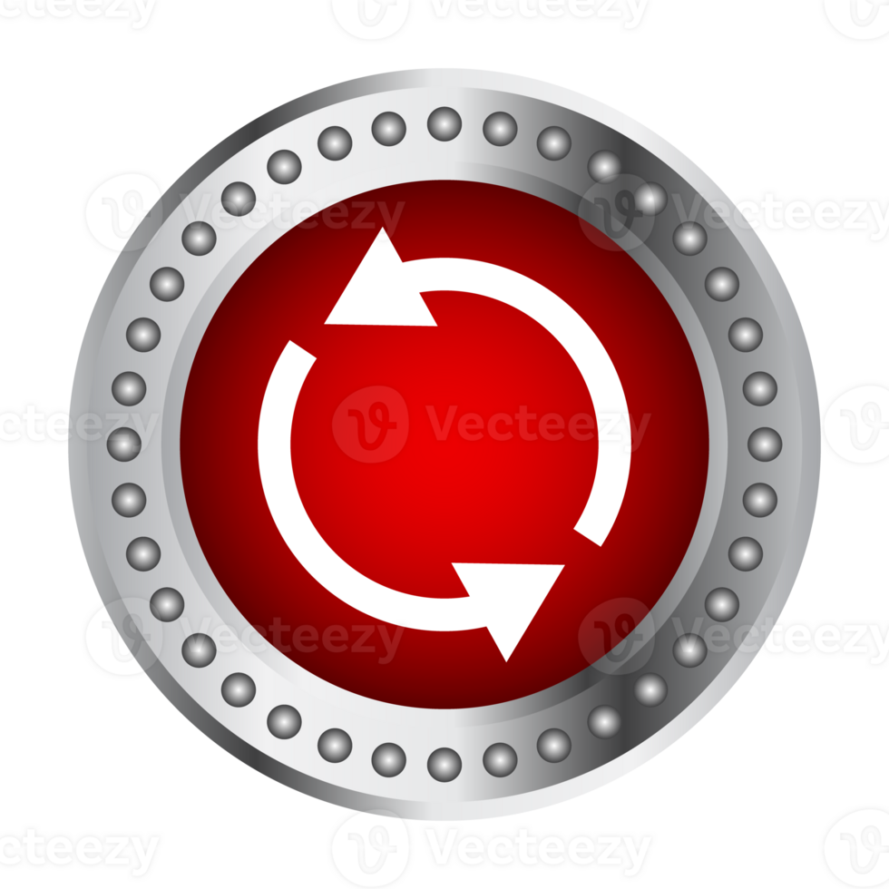 ricaricare pulsante, rinfrescante distintivo, ricomincia pulsante, riavviare cartello, ricaricare simbolo, ripetere cartello, rifare e disfare distintivo per sito web e mobile applicazioni png
