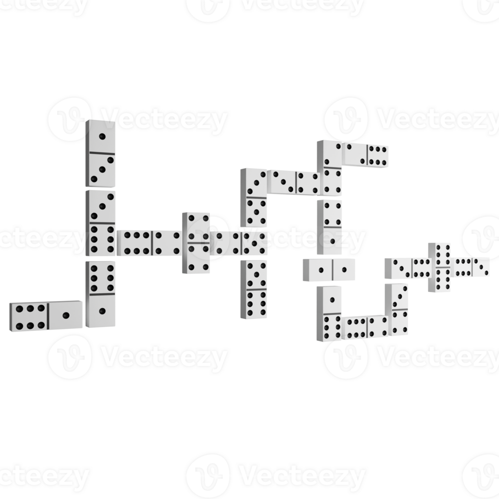 Wie zu abspielen Domino Clip Art eben Design Symbol isoliert auf transparent Hintergrund, 3d machen Unterhaltung und Spielzeug Konzept png