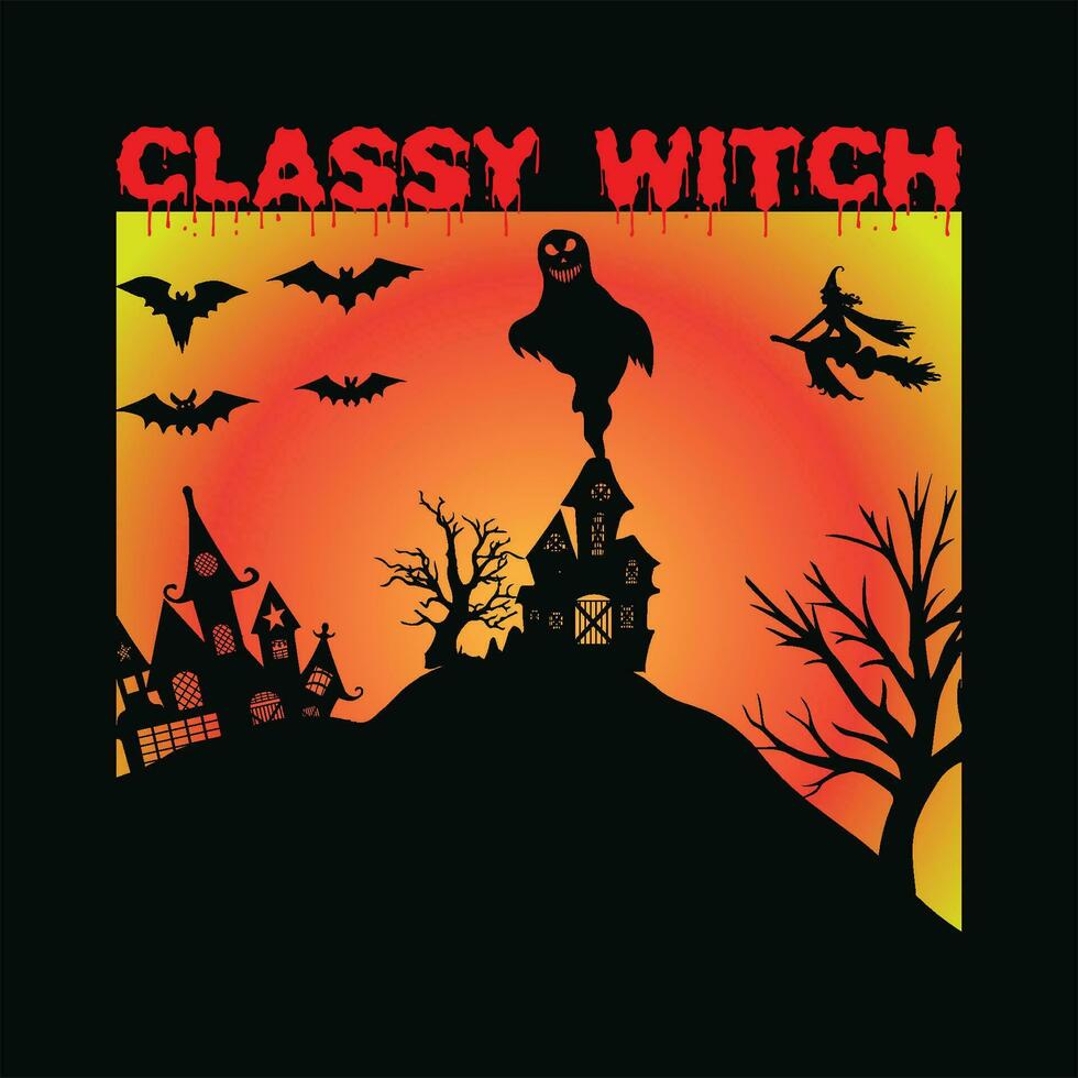Classy witch 3 vector