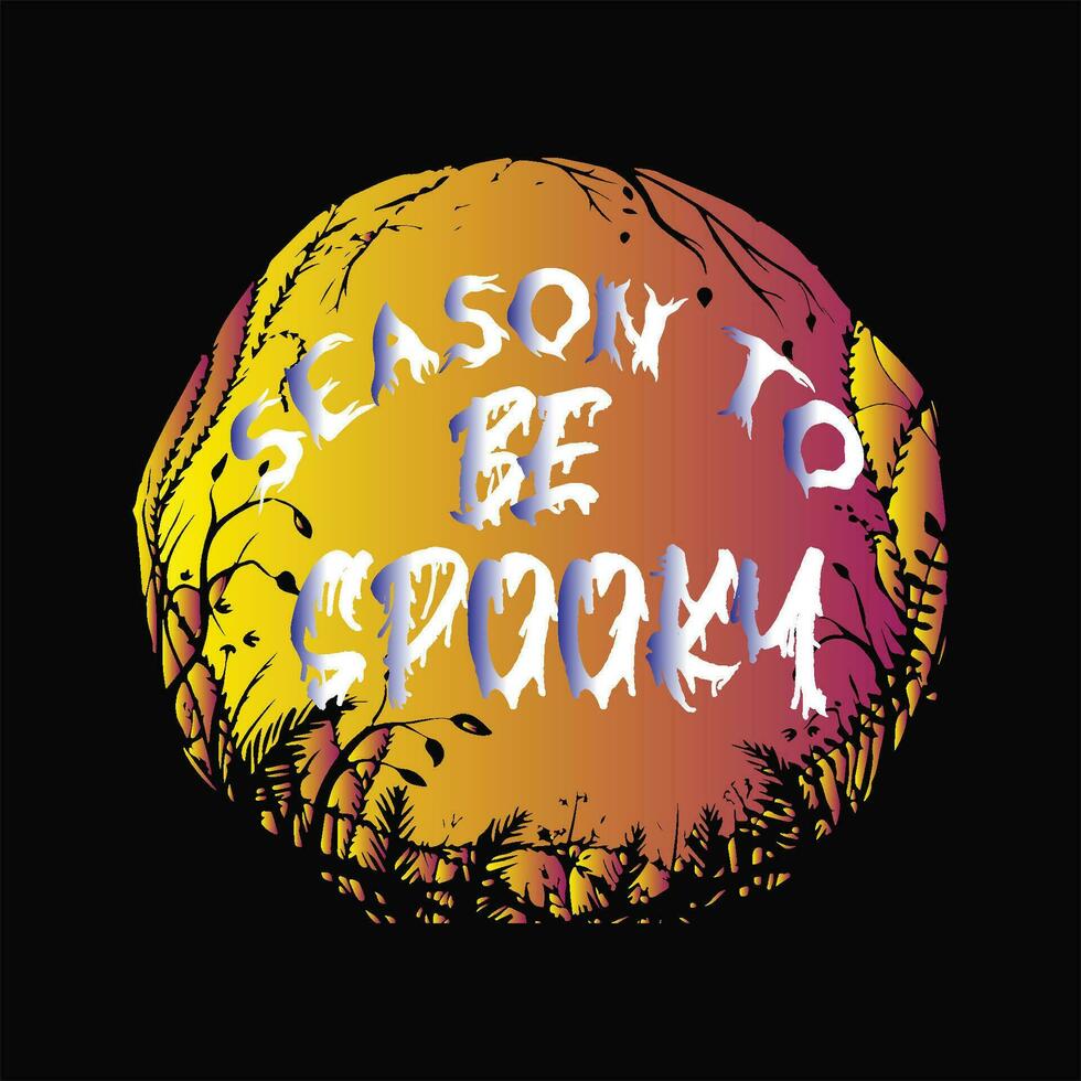 Season to be spooky 8 vector