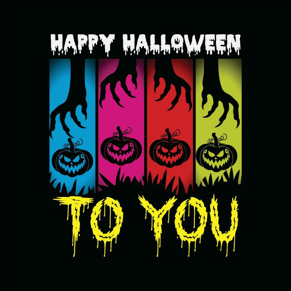 Happy halloween to you 5 vector