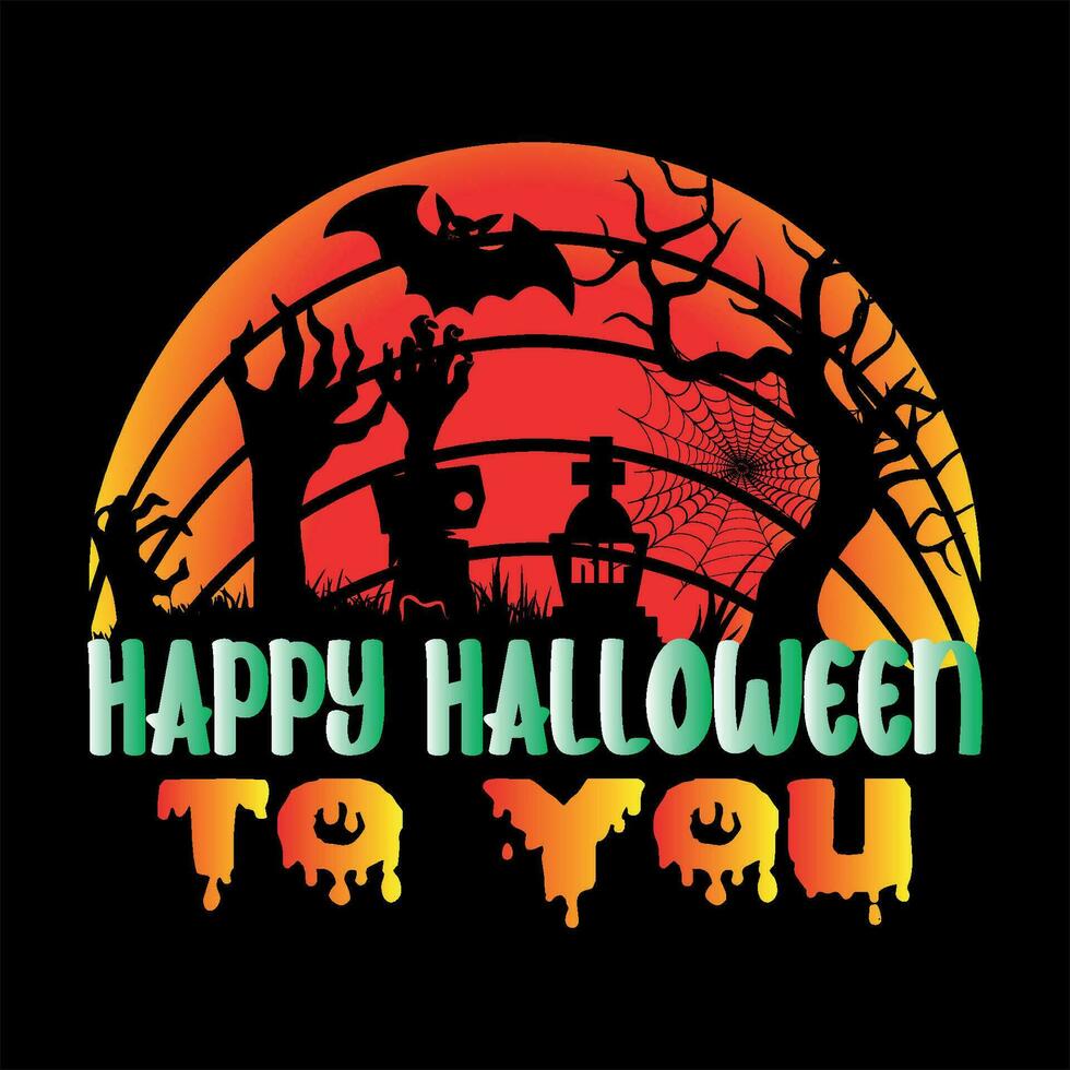 Happy halloween to you 7 vector