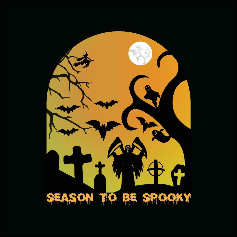 Season to be spooky 4 vector