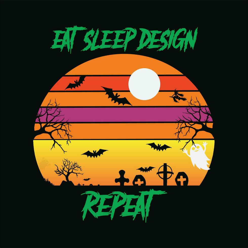 Eat sleep design repeat 4 vector