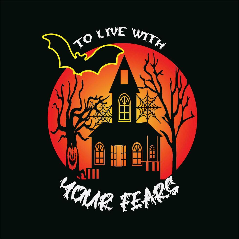 To live with your fears 5 vector