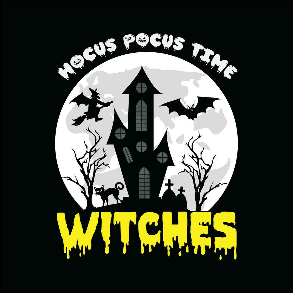 Hocus pocus time witches 8 vector
