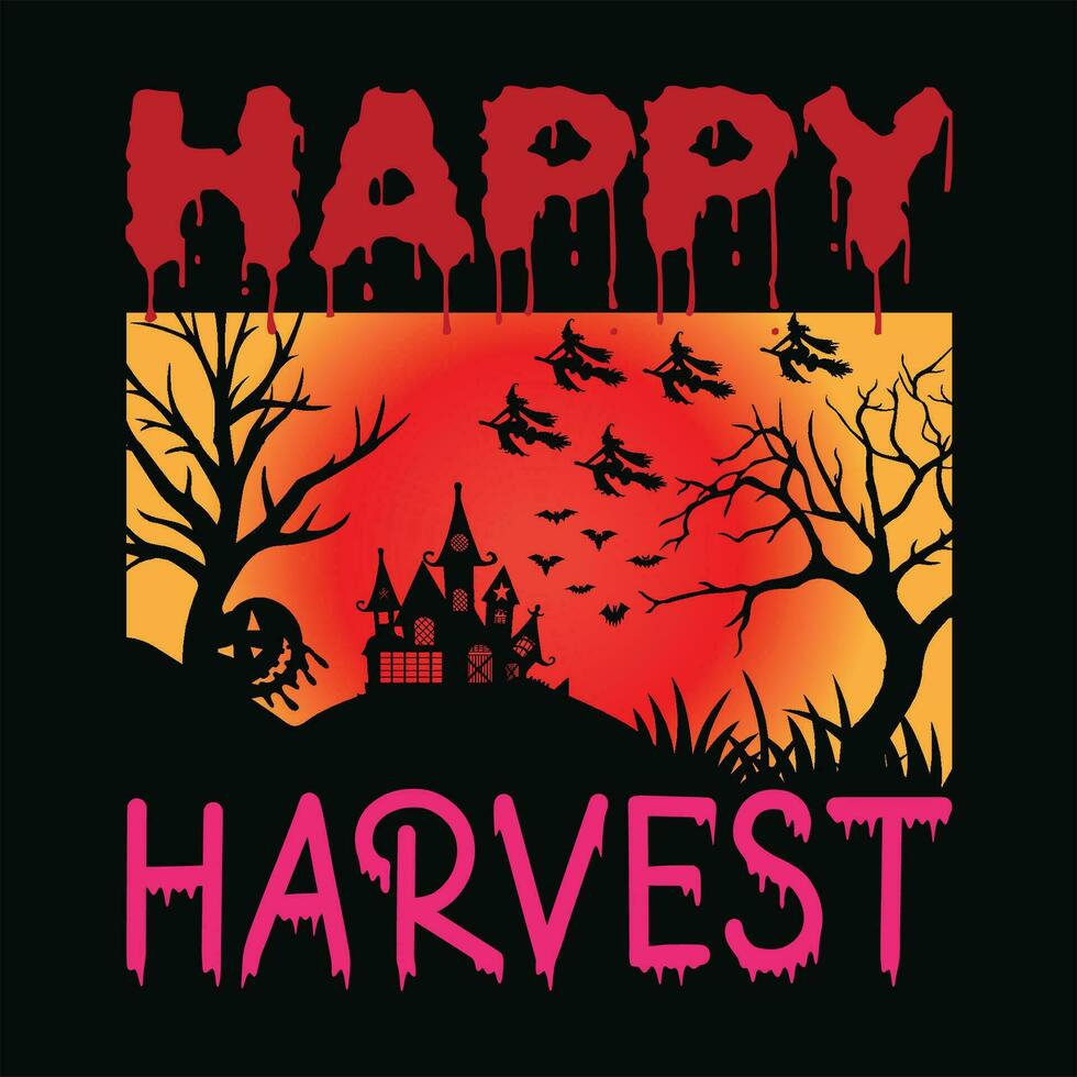 Happy harvest 4 vector