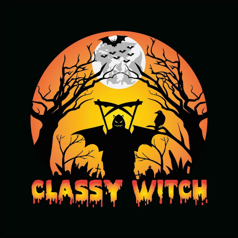 Classy witch 5 vector