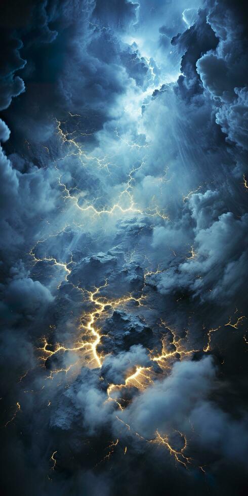 Thunder, Boca Thunder background. Generative AI photo