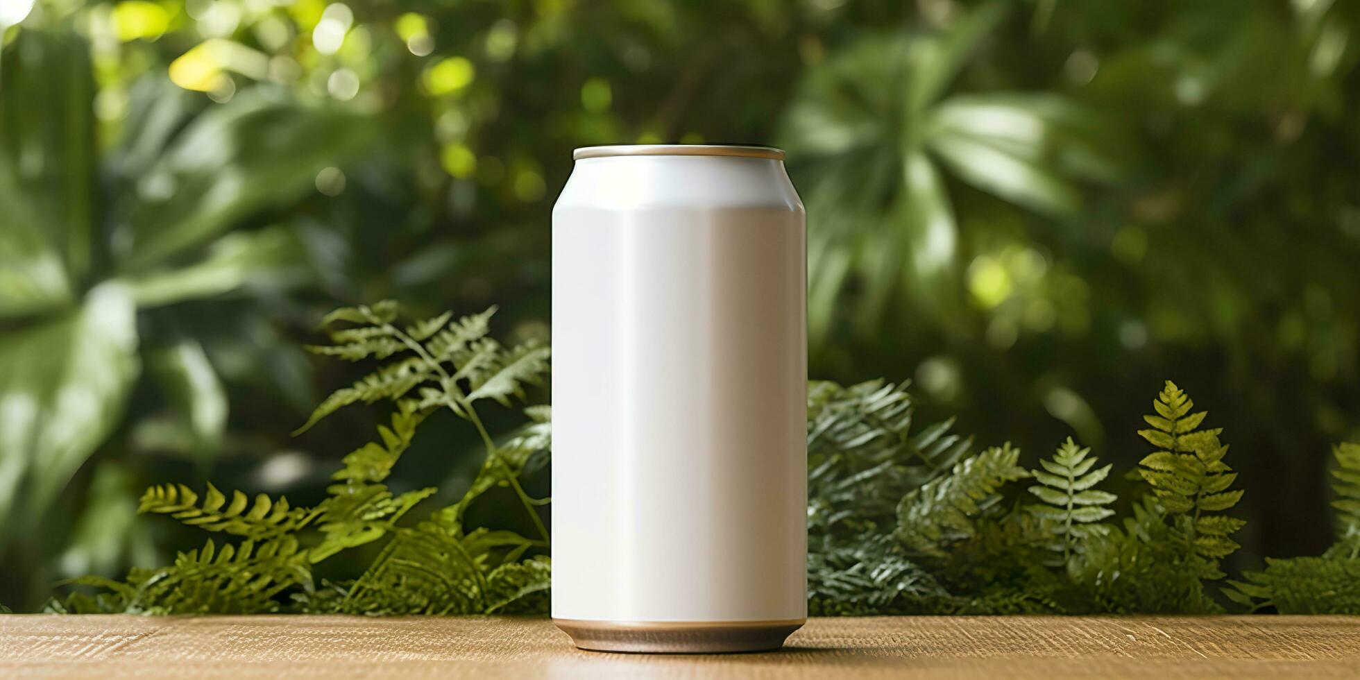 Soda can mockup. Generative AI photo