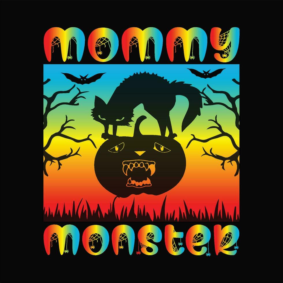 Mommy monster 7 vector