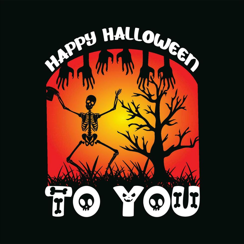 Happy halloween to you 4 vector