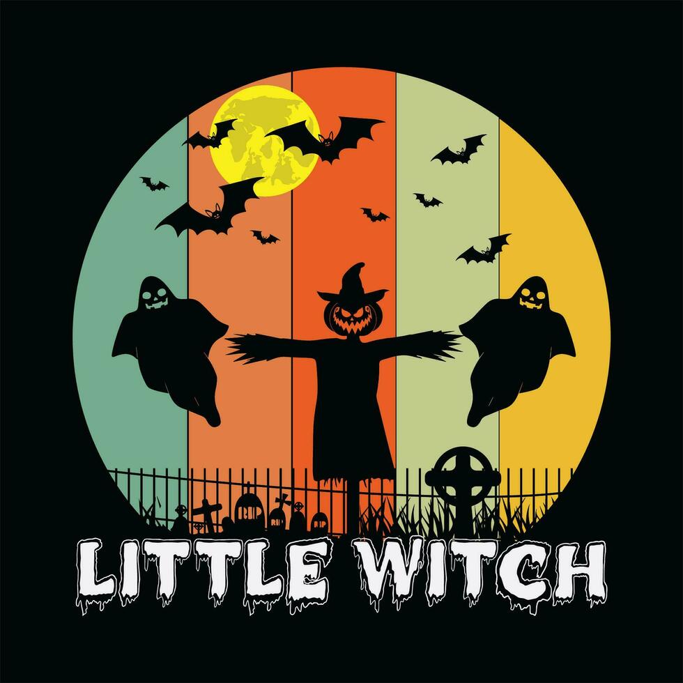Little witch 1 vector