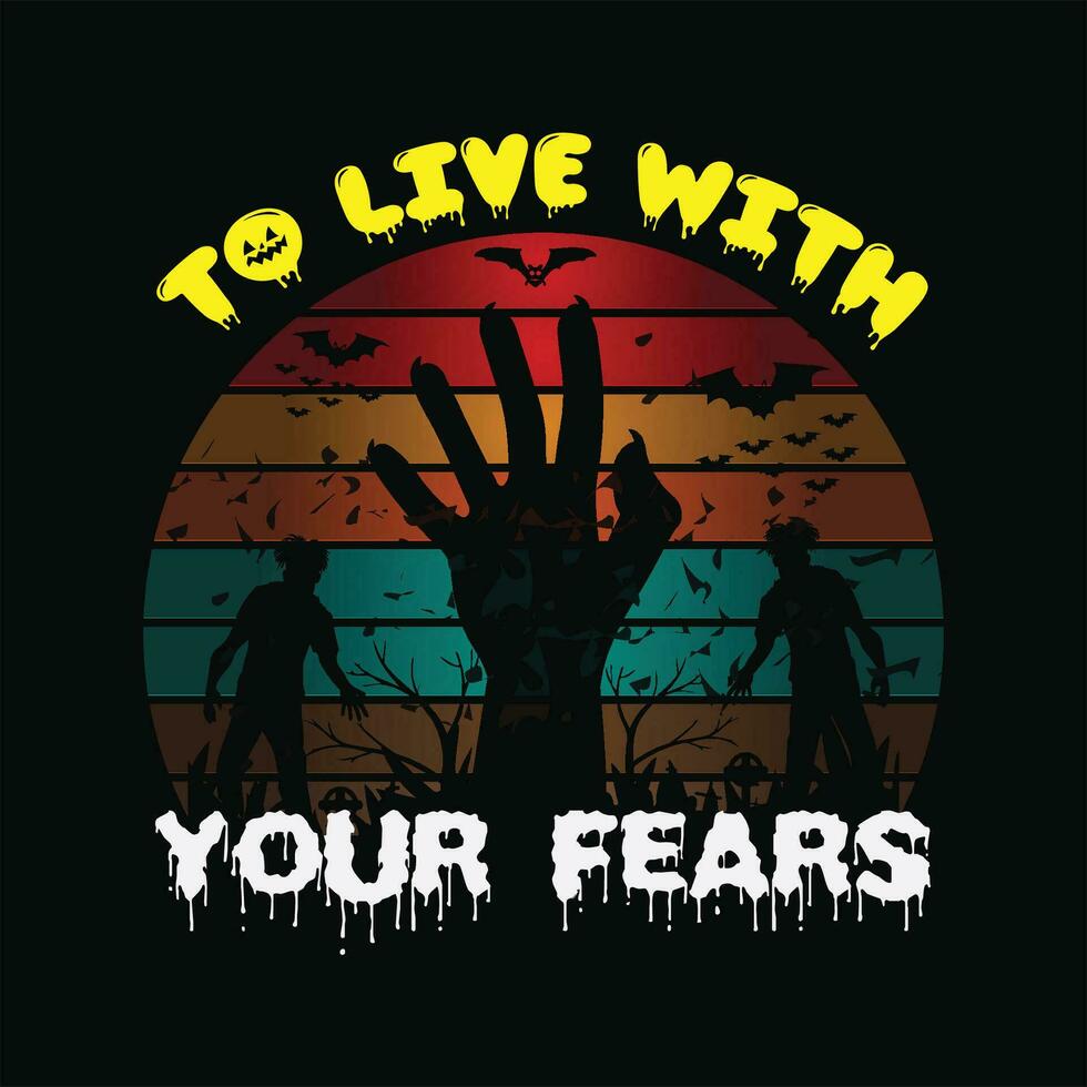 To live with your fears 8 vector