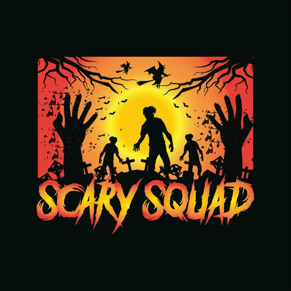 Scary squad 8 vector