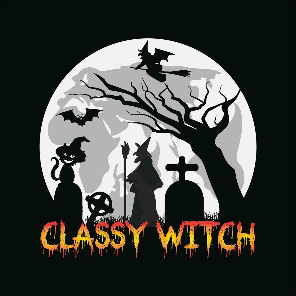 Classy witch 6 vector