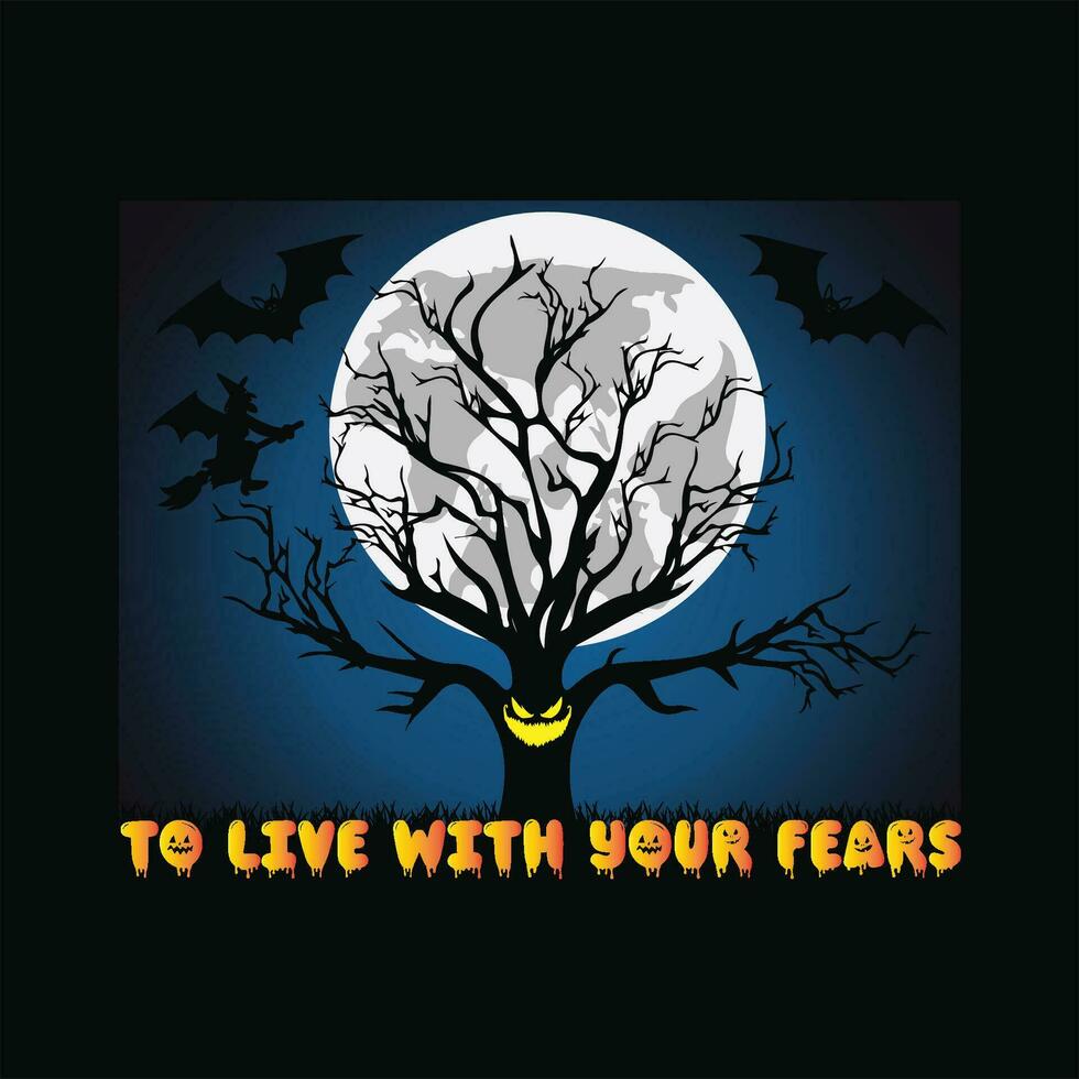 To live with your fears 7 vector