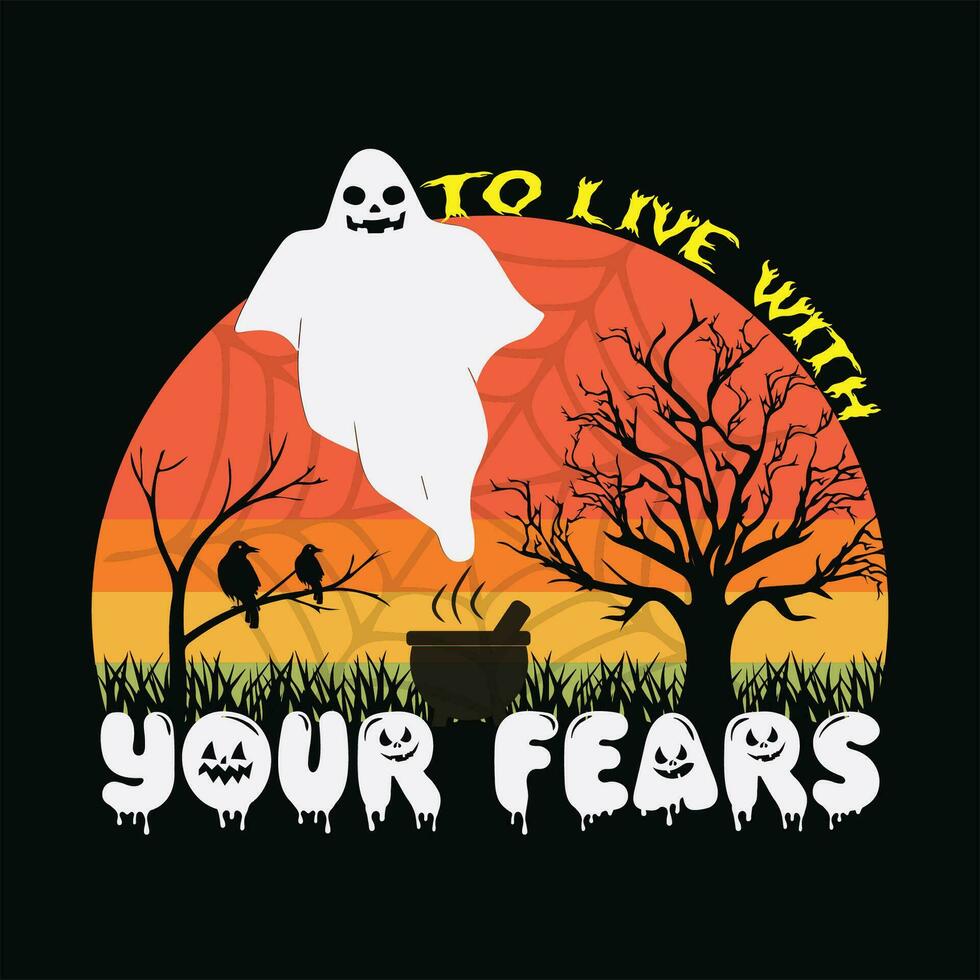 To live with your fears 2 vector