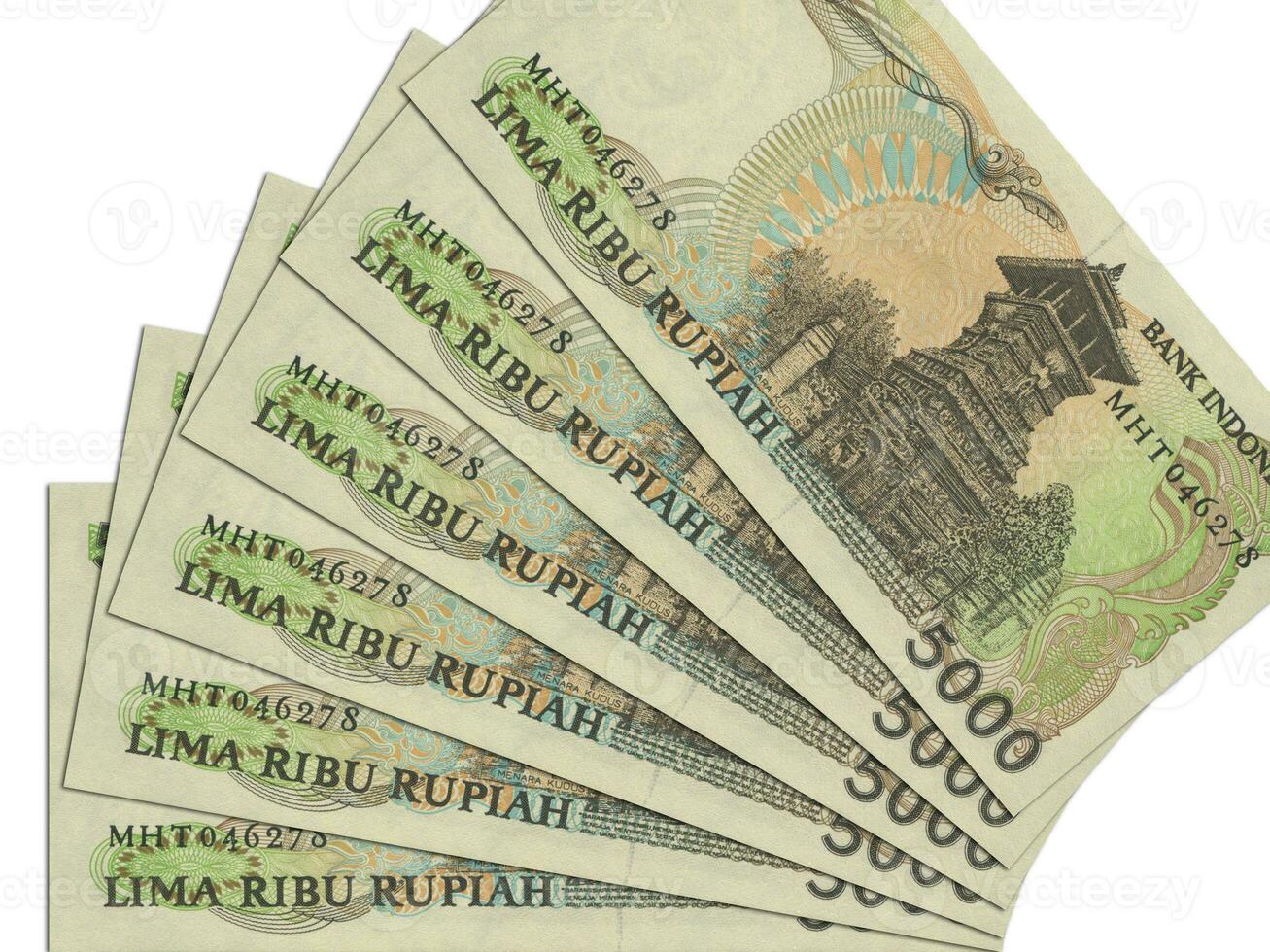 Indonesian banknotes. Close up money from Indonesia. Indonesian rupiah.3D render photo