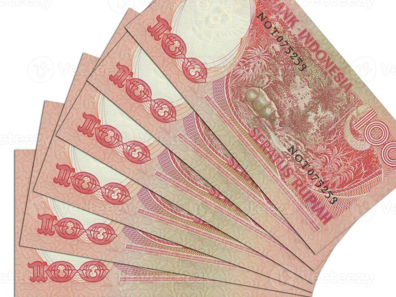 Indonesian banknotes. Close up money from Indonesia. Indonesian rupiah.3D render photo