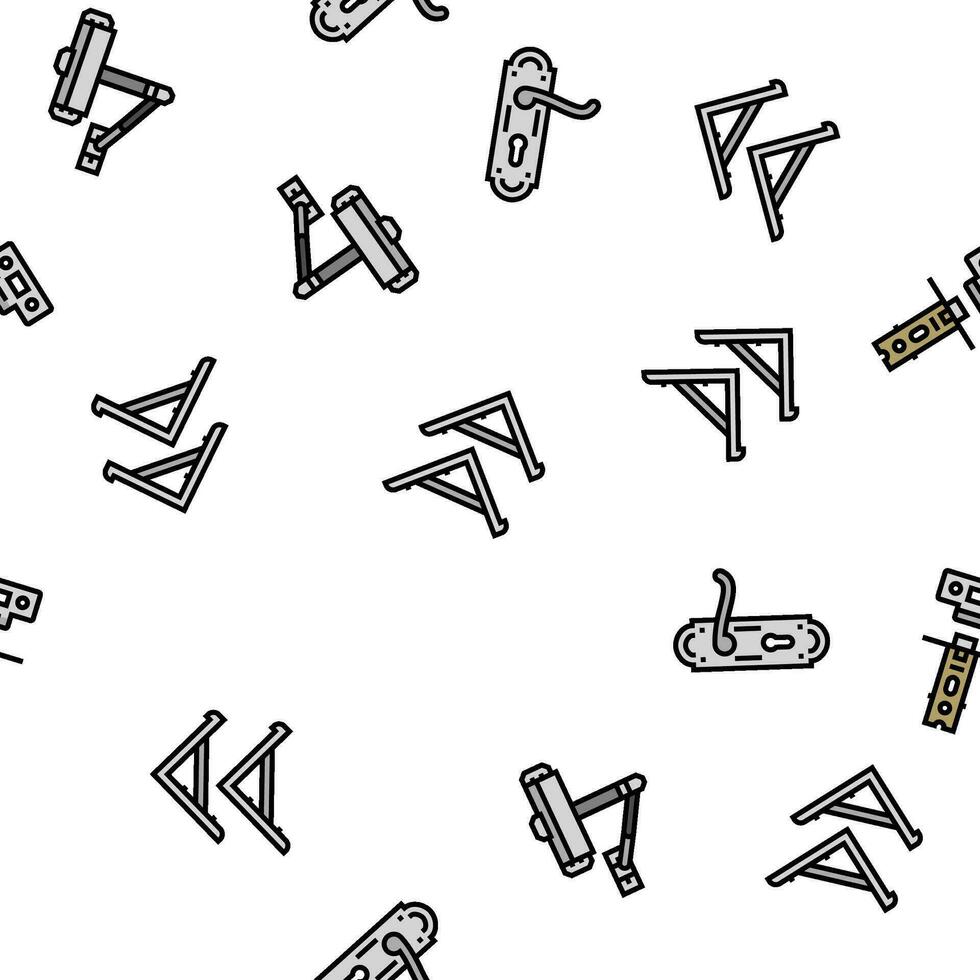 hardware furniture equipment vector seamless pattern