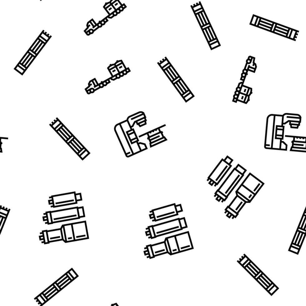 nuclear engineer energy power vector seamless pattern