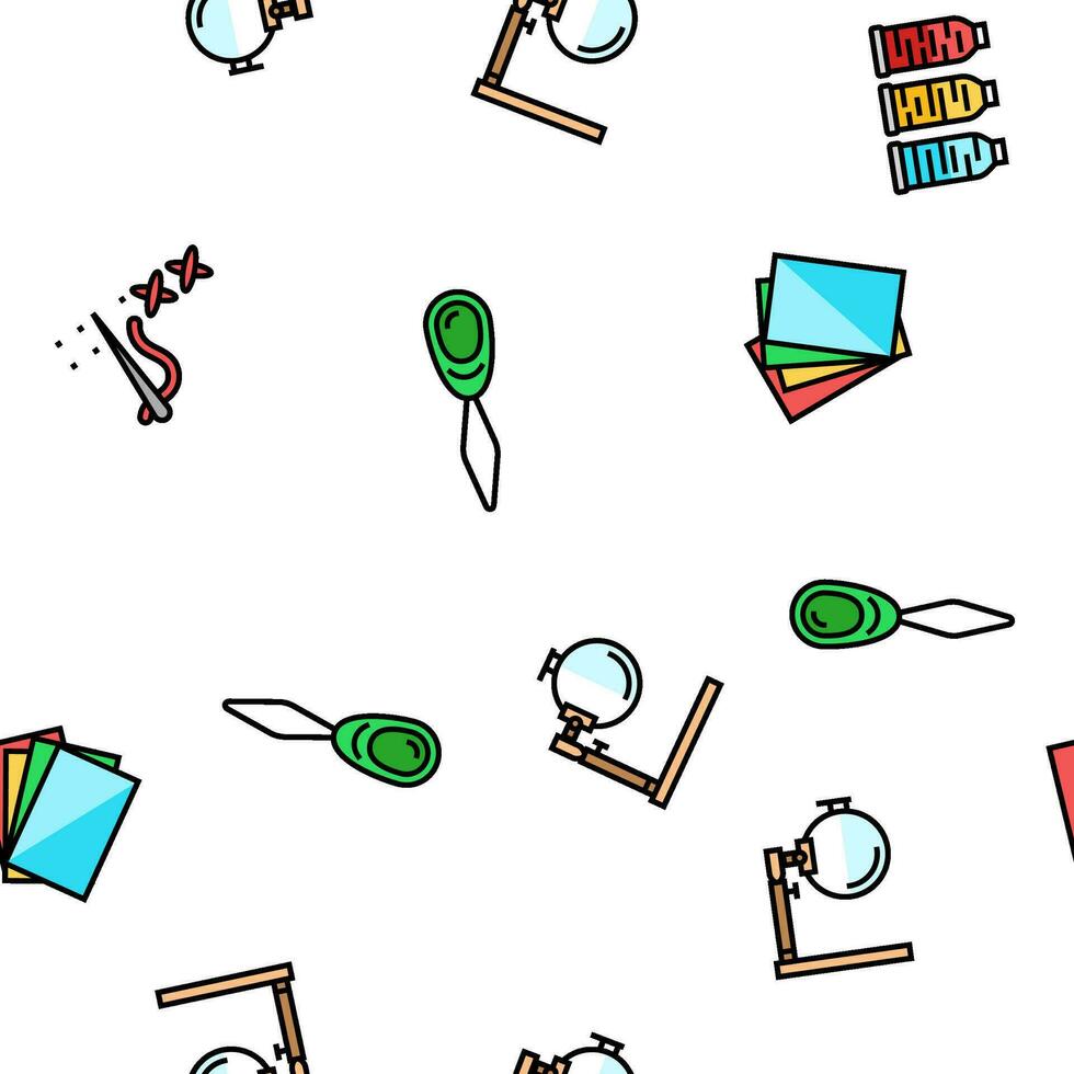 embroidery hobby fabric fashion vector seamless pattern